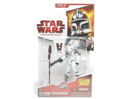 41dk1dCaixL Star Wars: The Clone Wars Clone Trooper with Space Gear Action Figure