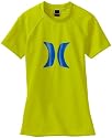 Hurley Girls 7-16 Horizon Rash Guard Short Sleeve Shirt