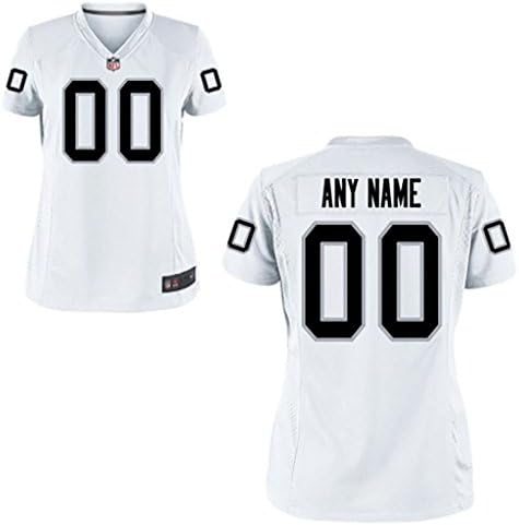 Women Oakland Raiders Customized Game-white Jerseys Your Name Size S