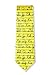 Wild Ties Yellow Microfiber Tie | Alphabet Necktie