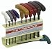 ABC Products - 10 Pc. SAE ~ T-Handle Hex Key - Wrench Set (Color Coded By Size)