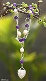 41dk61oqttL. SL160  Pearl and amethyst necklace, Romantic Heart