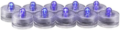 GGI International Waterproof LED Tea Light Candles, Purple, 10-Pack