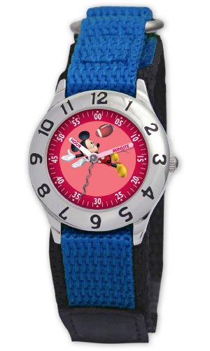Disney Kinder-Armbanduhr Mickey Mouse Lernuhr blau Preisvergleich