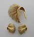 Estate 18k Yellow Gold Tiffany Floral Earrings Set