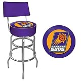 Phoenix Suns NBA Padded Swivel Bar Stool with Back