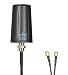 Vandal Resistant MIMO Low Profile 3G/4G/LTE Omni-Directional Screw Mount Antenna - 10 ft Coax Lead - for Cisco, Cradlepoint, Digi, Novatel, Pepwave, Proxicast, Sierra Wireless, and Others