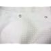 Zenith Prod. H21WW White Luxury Spa Fabric Shower Liner And Curtain