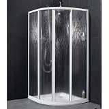DUSAR Runddusche Größe 1: 80/80 cm Tropfen