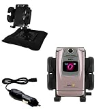 Sanyo Katana DLX Auto Bean Bag Dash Holder with Car Charger - Uses Gomadic TipExchange