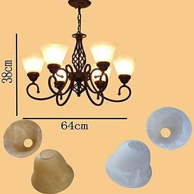 Chandeliers Rustic/Lodge/Tiffany/Vintage/Retro Living Room/Bedroom/Dining Room/Kitchen/Study Room/Office/Kids Room/Entry/Game Room/Hallway/Garage ( Color : Cream , Voltage : 110-120V )