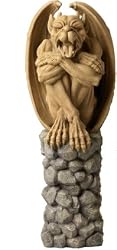 Gothic Sentry Sculpture Medieval French Gargoyle statue (the digital angel)