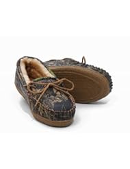 Home: Webers Camo Leather Mossy Oak Break Up Adult Shearling Mocassin Slipper (Mossy Oak Break Up All Camo, Mens 8 = Womens 10) - Weber's Camo Leather Goods