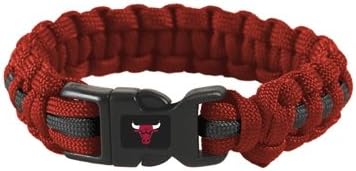Chicago Bulls Official NBA Adult S/M 8" Long Survival Bracelet by Wincraft