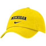 Nike Michigan Wolverines Gold Campus Adjustable Hat