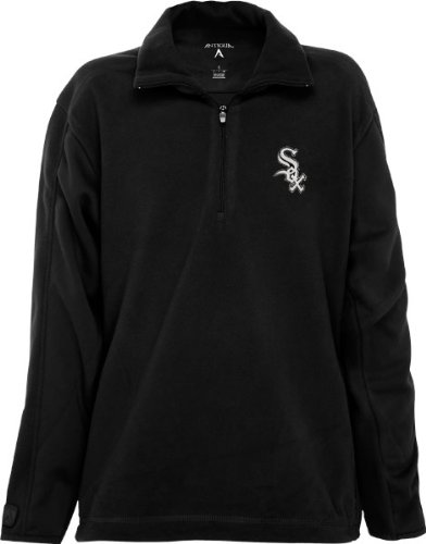 Chicago White Sox Youth Black 1/4 Zip Fleece Frost Jacket