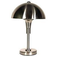 Table Lamp with Steel Shade Brushed Steel