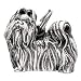 Shih Tzu 5 Charm Dog Lover Keychain