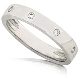 1/6ct. TW Diamond Wedding Bandin Platinum (HI/I1)