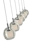 ET2 Lighting E20058-10 Linear 6LT Pendant - Satin Nickel Nucleus mini pendants