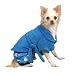 Casual Canine 12-Inch Polyester Cozy Dog Bathrobe, Small, Blue