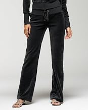 Velour Logo Flare Pant