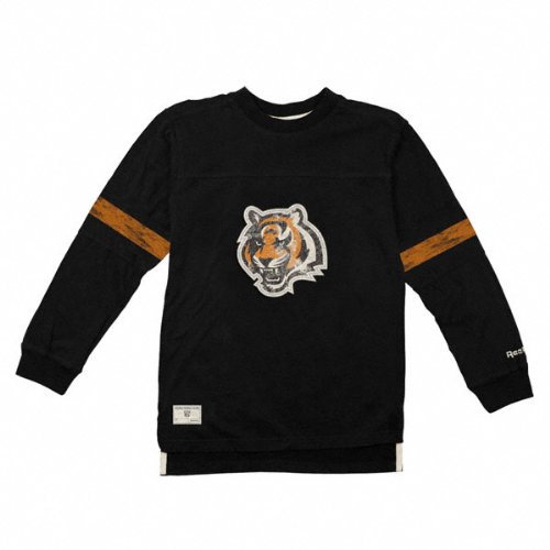 Cincinnati Bengals Youth Vintage Jersey Crewneck Long Sleeve T-Shirt