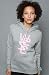 WeSC The Overlay Pullover Hoody in Gray hood ,Sweatshirts for Women