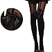abcsell ABC(TM) Vintage Tights Pantyhose Tattoo Mock Bow Suspender Sheer Stockings