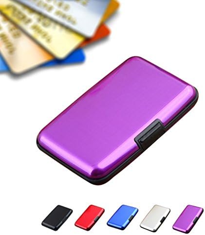 Desert Song Aluminum Wallet Credit Card Holder with RFID Protection Purple
