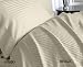SOHO Egyptian cotton 800 Thread Count Sateen Stripe 4 Pc Comforter Set - Beige Queen.