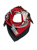 Moschino Cheap & Chic Pañuelo Seda (Negro / Rojo)