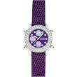 ANTON RUSANO Women's Purple Chronograph Watch with Crystal Embossed Bezel. Model: AR2047W