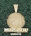 Univ Of Missouri Mizzou Basketball Charm/Pendant -14K/10K, Stainless Steel or Gold Plated