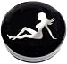 Lady Silhouette Single Foot Ring Barstool without Swivel