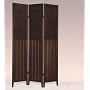 3 Panel Espresso Wood Oriental Shoji Screen / Room Divider