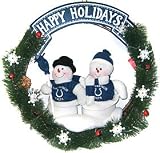 Indianapolis Colts 20" Team Snowman Wreath