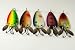 Lot of 5 New 3" Casting Spoon Fishing Lures with 2 Side Spoons for Northern Pike, Salmon, Walleye, and Largemouth Bass