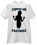 STRIPPERS LOVE HEART PANTHERS USA FOOTBALL PRIDE FAN T SHIRT jersey