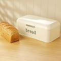 ProCook Enamelled Retro Bread Bin Cream Rectangular