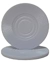 25 White Interlocking Radial Poker Chips - 2 Grams