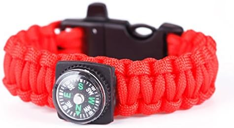 Jasper Survival Paracord Bracelet with Compass &amp; Buckle