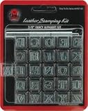 The Leather Factory Easy-To-Do Series Stamp Set - Fancy Alphabet (3/8")
