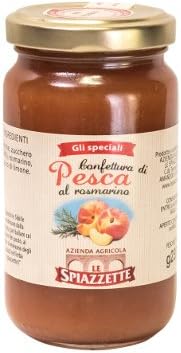 Peach Jam with Rosemary by Le Spiazzette (230 gram)