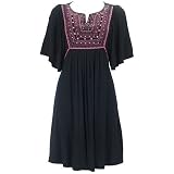 Petite Bay Studio Short Sleeve Embroidered Dress