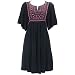 Misses Bay Studio Short Sleeve Embroidered Dress