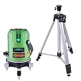 【メーカー1年保証】 FUKUDA フクダ 5ライン グリーン レーザー墨出し器 EK-468G 三脚セット