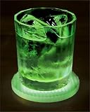 Outdoor Living : Glow in the Dark Drinks Coaster - Green