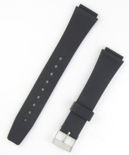 16mm Black Regular-Length Silicone Fits Casio and Other Sport Watchband