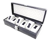 Coffret Cuir "Munich" marine 6 montres